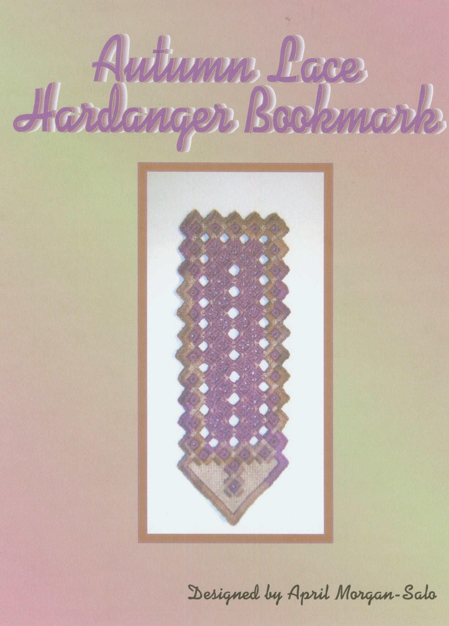 Autumn Lace Hardanger Bookmark Pattern