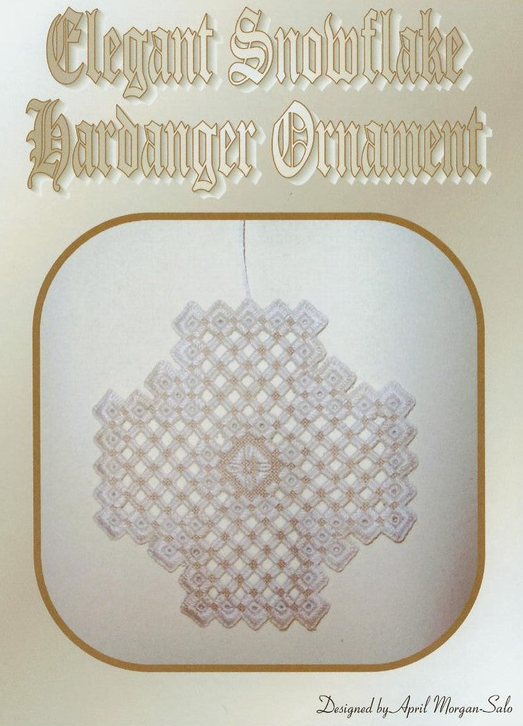 Elegant Hardanger Snowflake Ornament Pattern