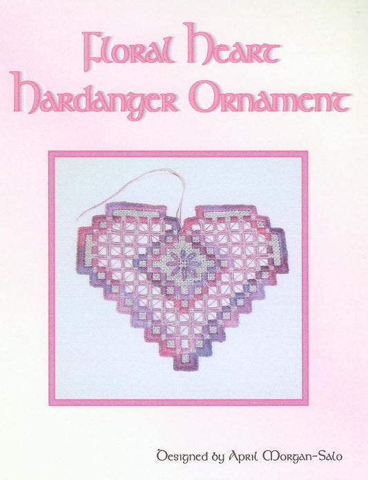 Floral Heart Hardanger Ornament Pattern