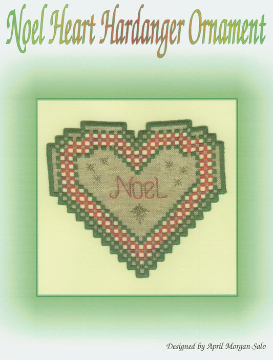 NOEL Heart Hardanger Ornament Pattern
